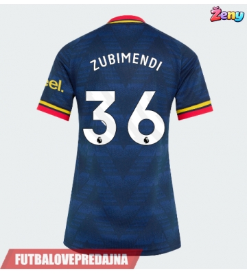 Lacne Ženy Futbalové dres Arsenal Martin Zubimendi #36 2026-27 Krátky Rukáv - Preč